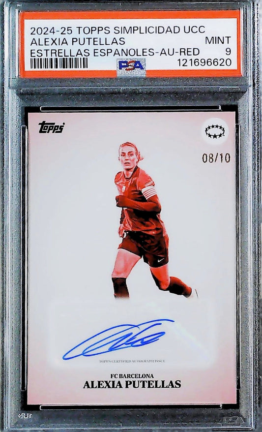 2024-25 TOPPS SIMPLICIDAD UEFA CLUB COMPETITIONS ALEXIA PUTELLAS ESTRELLAS ESPANOLES-AU-RED