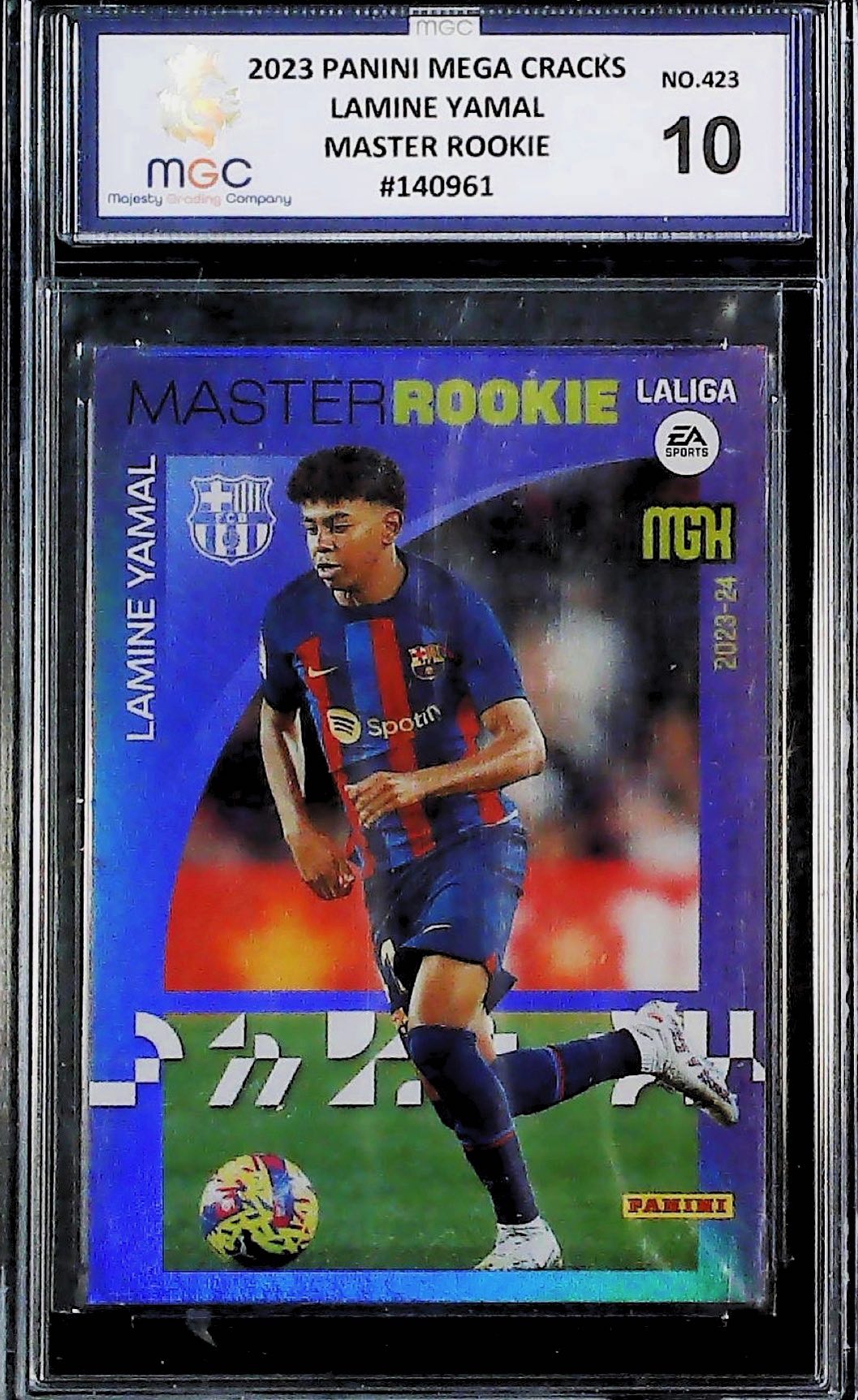 2023 PANINI MEGA CRACKS LAMINE YAMAL MASTER ROOKIE MGC 10