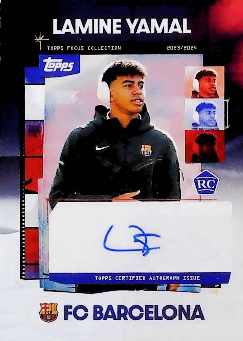 2023-24 LAMINE YAMAL TOPPS FOCUS AUTOGRAPH #SA-LY