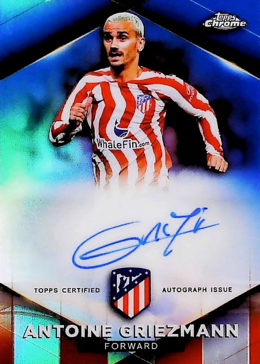 2023 ANTOINE GRIEZMANN TOPPS CHROME /20 ON CARD #AU-AG