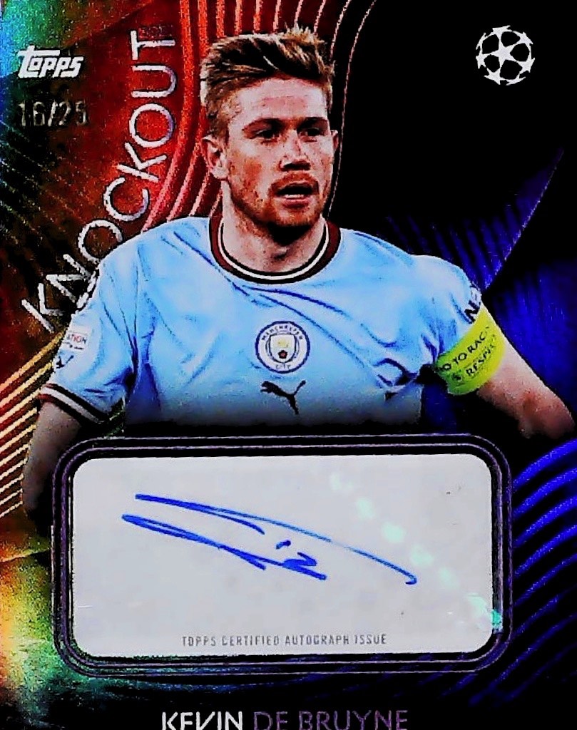 2023 KEVIN DE BRUYNE TOPPS KNOCKOUT AUTOGRAPH /99