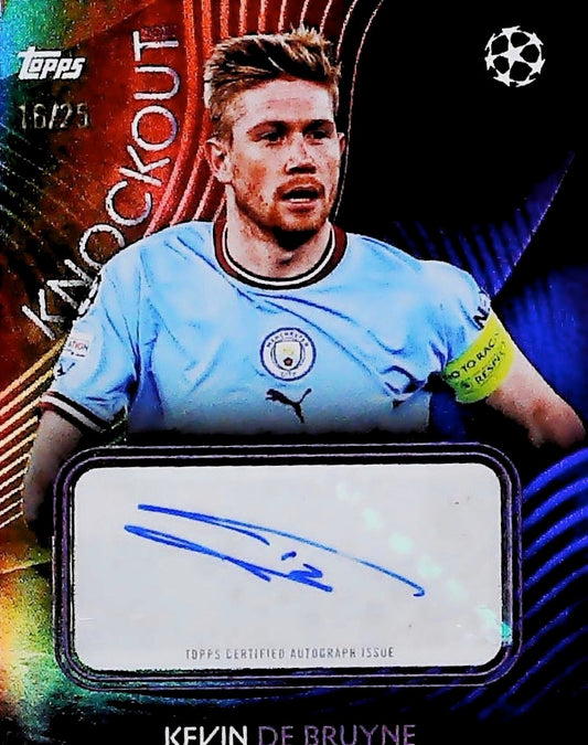 2023 KEVIN DE BRUYNE TOPPS KNOCKOUT AUTOGRAPH /99