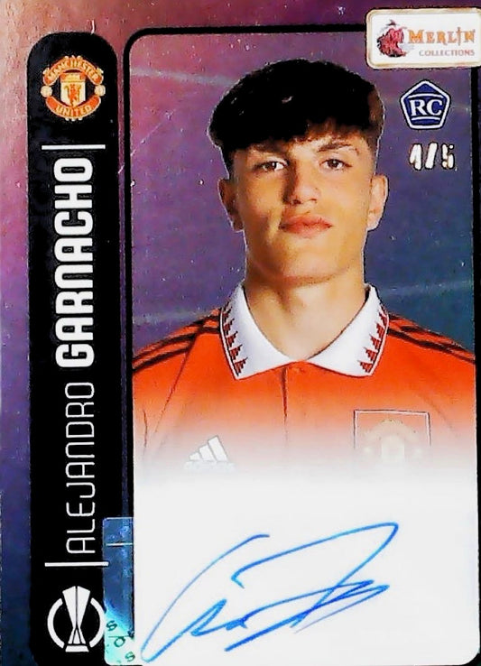 2022 ALEJANDRO GARNACHO MERLIN HERITAGE AUTOGRAPH /5 #107
