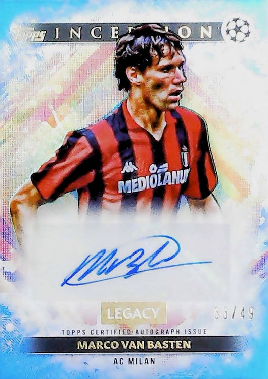 2025 MARCO VAN BASTEN INCEPTION AUTOGRAPH /49 #LAV-MVB