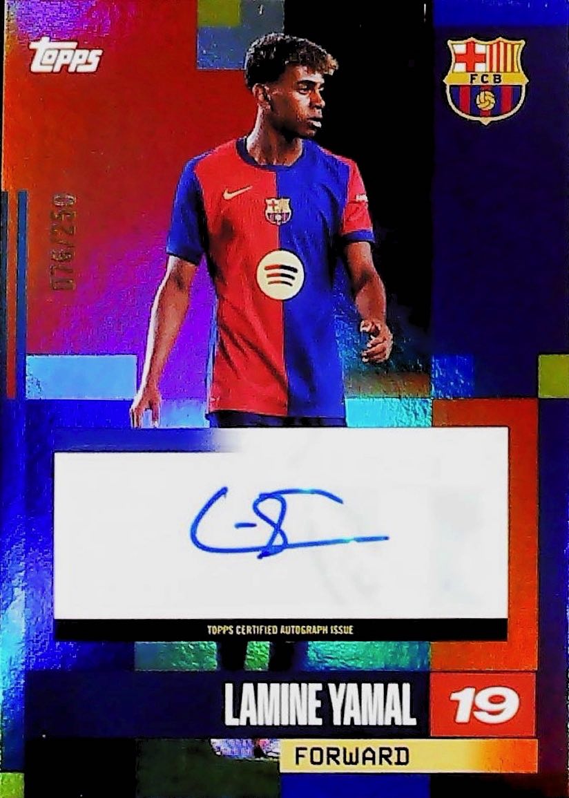 2024 LAMINE YAMAL TEAM SET AUTOGRAPH/250 #AU-LY