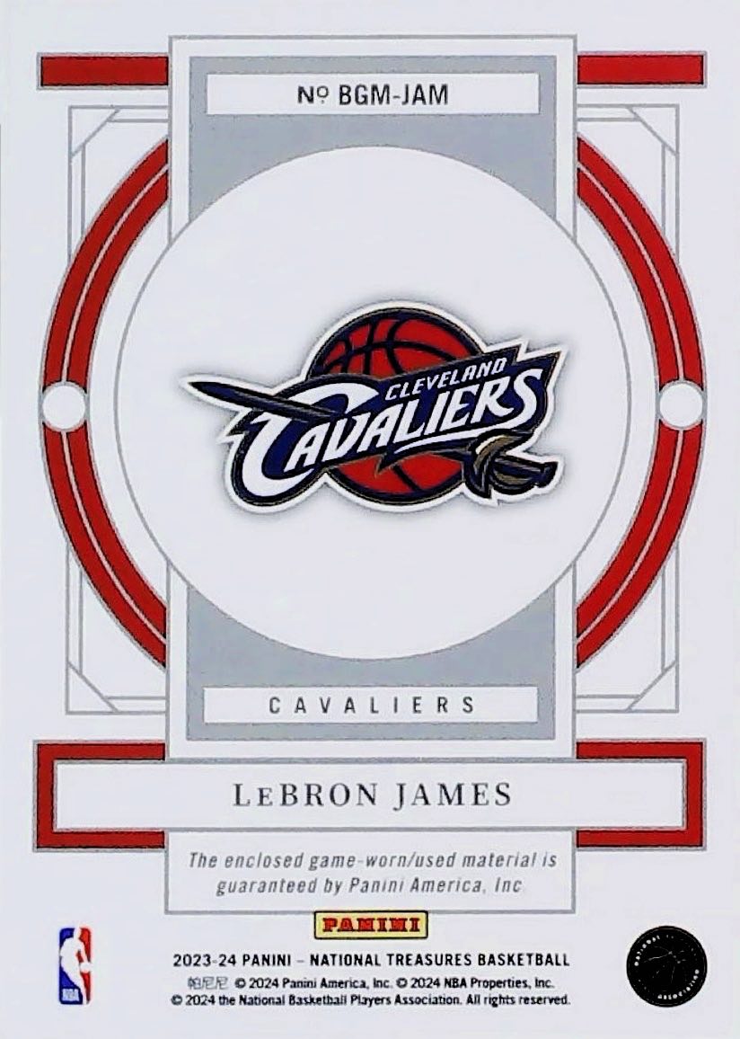 2023-24 LEBRON JAMES BIOGRAPHY MATERIALS #BGM-JAM