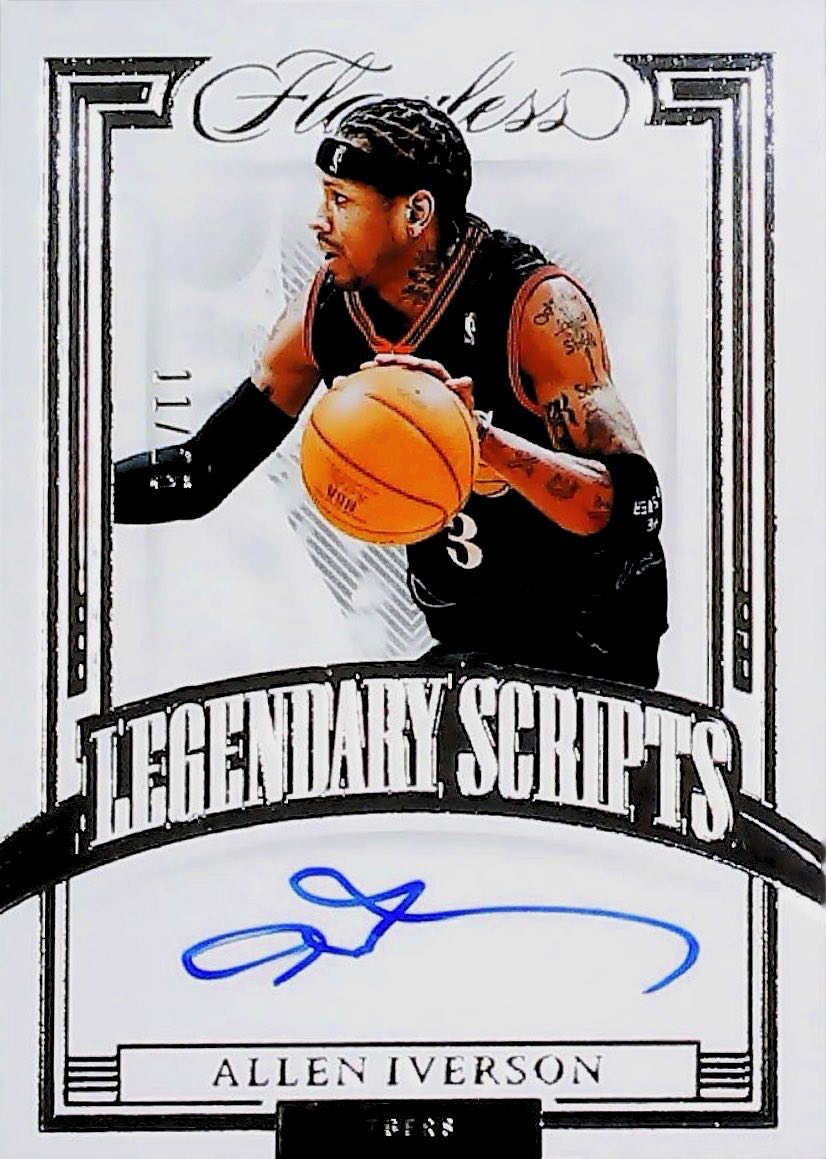 2021-22 LEGENDARY SCRIPTS ALLEN IVERSON FLAWLESS #LSC-AIV