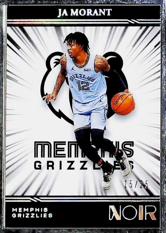 2020-21 JA MORANT GOLD FRAMED NOIR #208