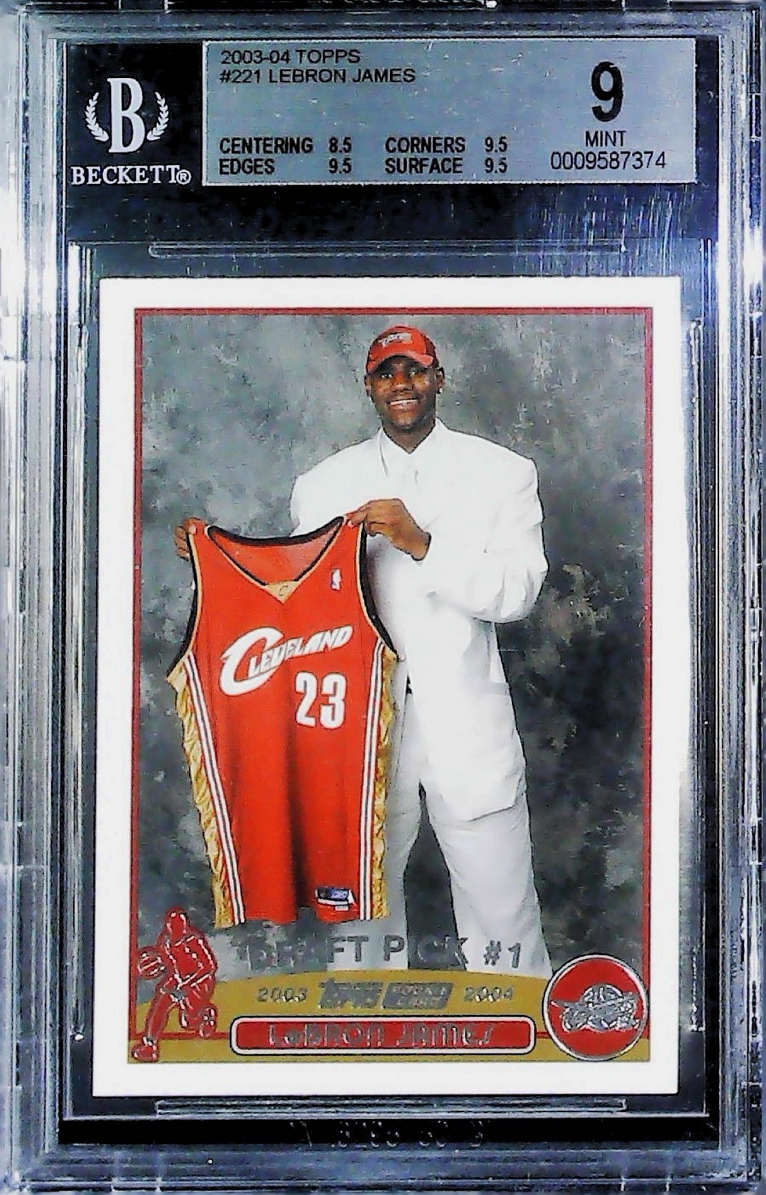 2003-04 LEBRON JAMES DRAFT PICKS RC #221
