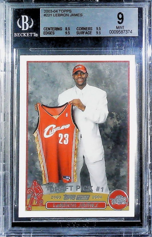 2003-04 LEBRON JAMES DRAFT PICKS RC #221