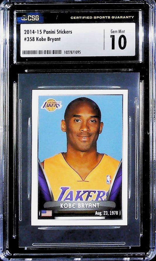 2014-15 PANINI STICKERS KOBE BRYANT #358