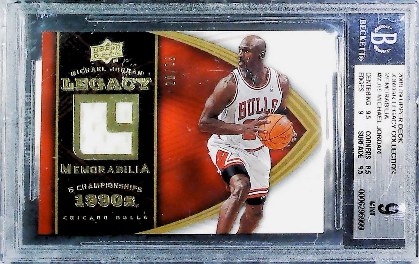 2008-09 MICHEL JORDAN LEGACY COLLECTION MEMORABILIA /23 #MJ-19