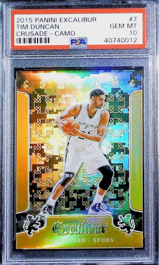 2015 PANINI EXCALIBUR CRUSADE #7 TIM DUNCAN CRUSADE-CAMO
