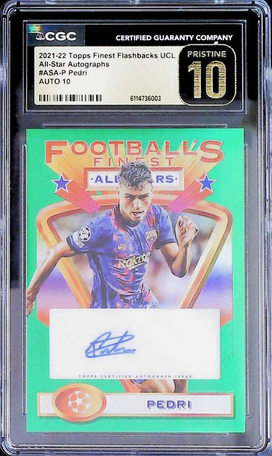 2022 TOPPS FOOTBALL FINEST 2021-22 #ASA-P CGC 10 PRISTINE