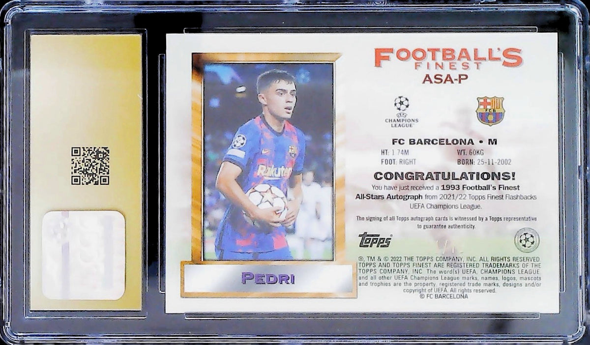 2022 TOPPS FOOTBALL FINEST 2021-22 #ASA-P CGC 10 PRISTINE