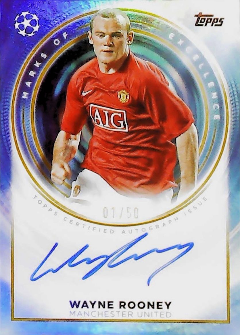 2025 WAYNE ROONEY MARKS OF EXCELLENCE /50 # ME-WR2