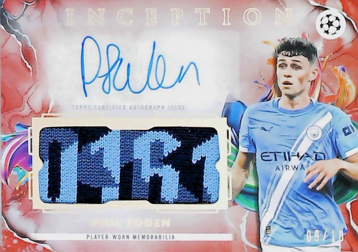 2026 PHIL FODEN INCEPTIO AUTOGRAPH/PATCH /10 #IAP-PF