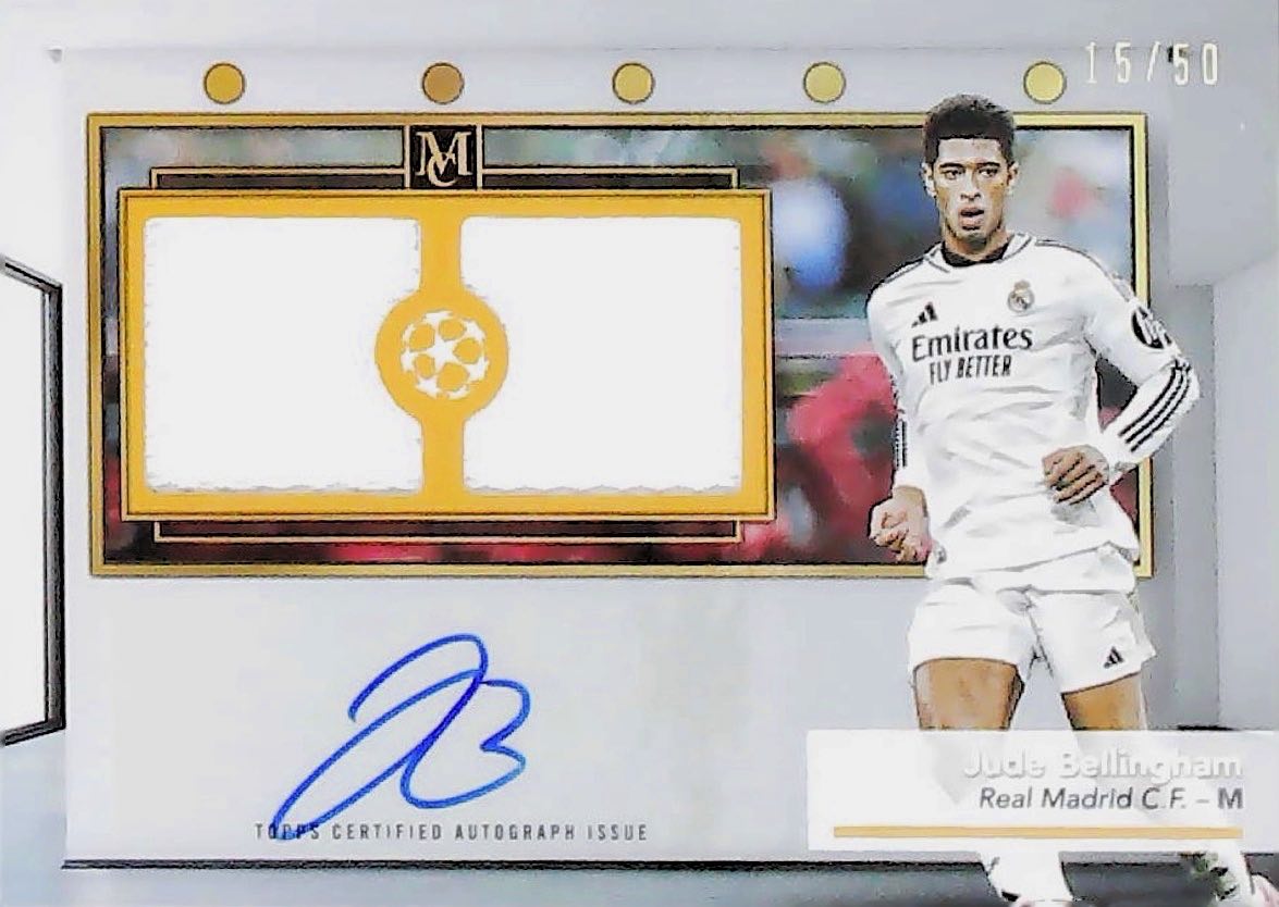2025 JUDE BELLINGHAM SIGNATURE SWATCHES DUAL RELIC AUTOGRAPH /50 #SSR-JB