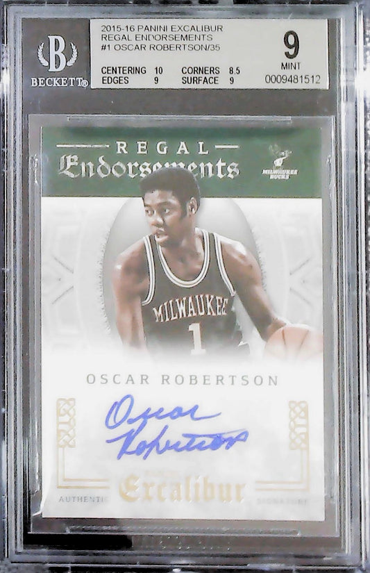 2015-16 OSCAR ROBERTSON EXCALIBUR /35 ENDORSEMENTS #RE-ORB