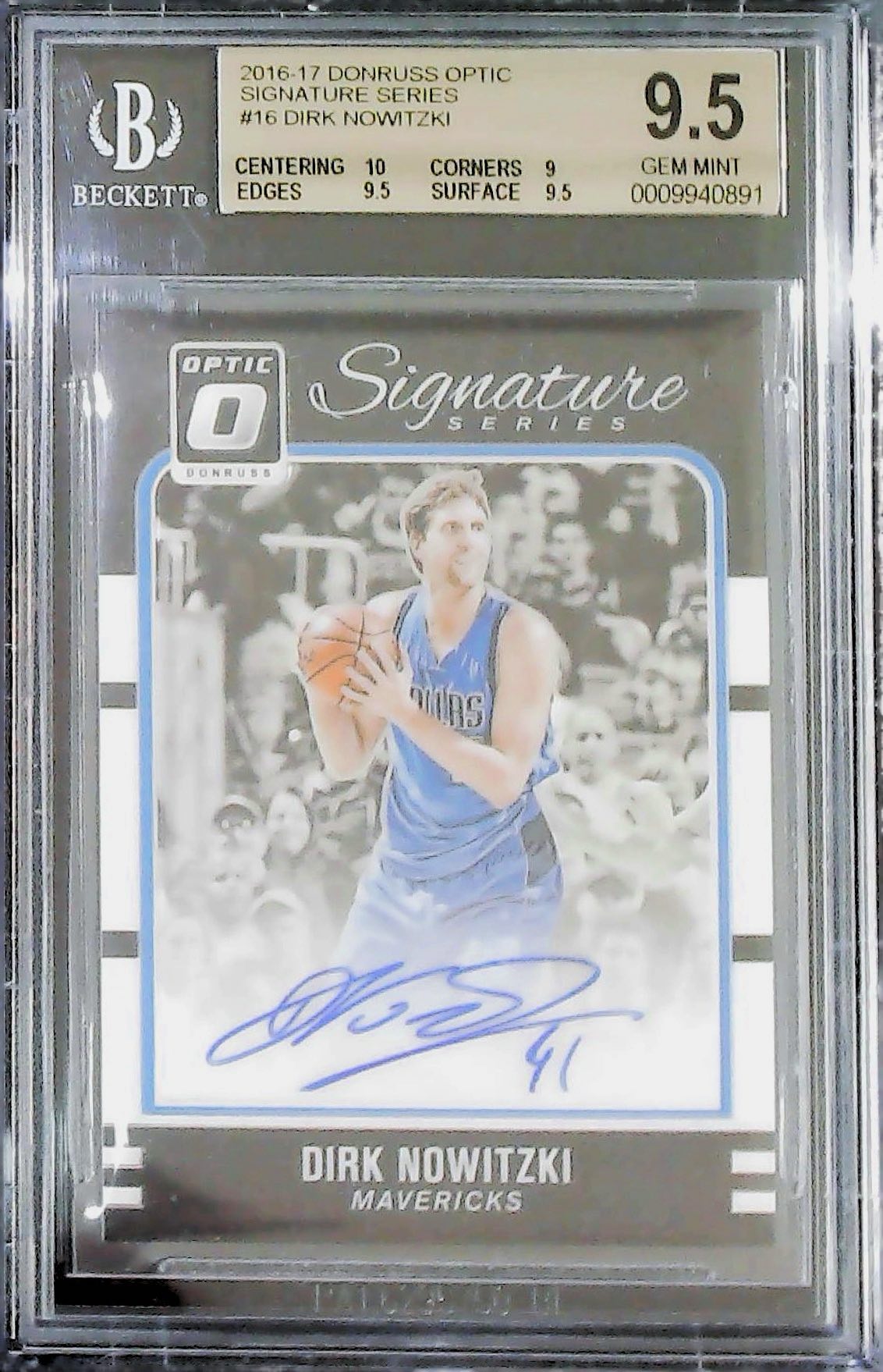 2016-17 DONRUSS OPTIC NOWITZKI SIGNATURE SERIES #16
