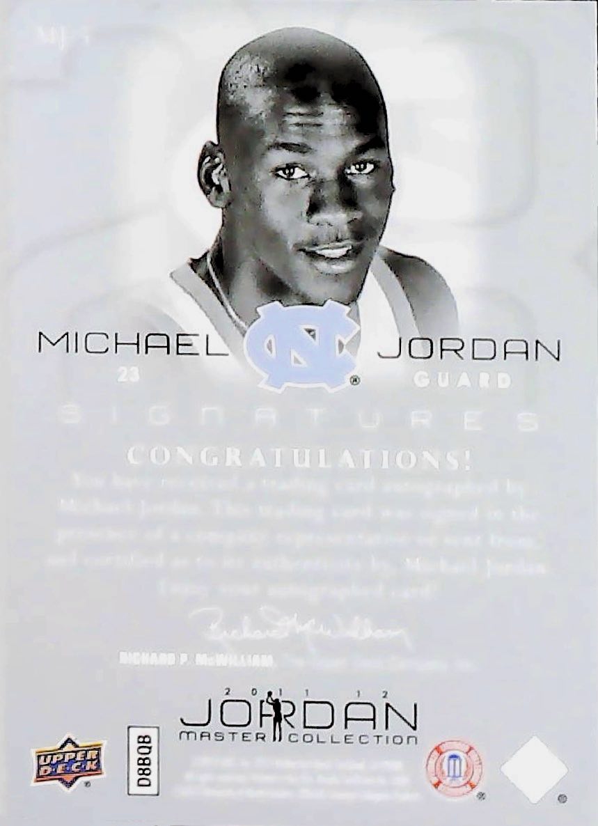 2012 MICHEL JORDAN MASTER COLLECTION SIGNATURES /23 #MJ-5