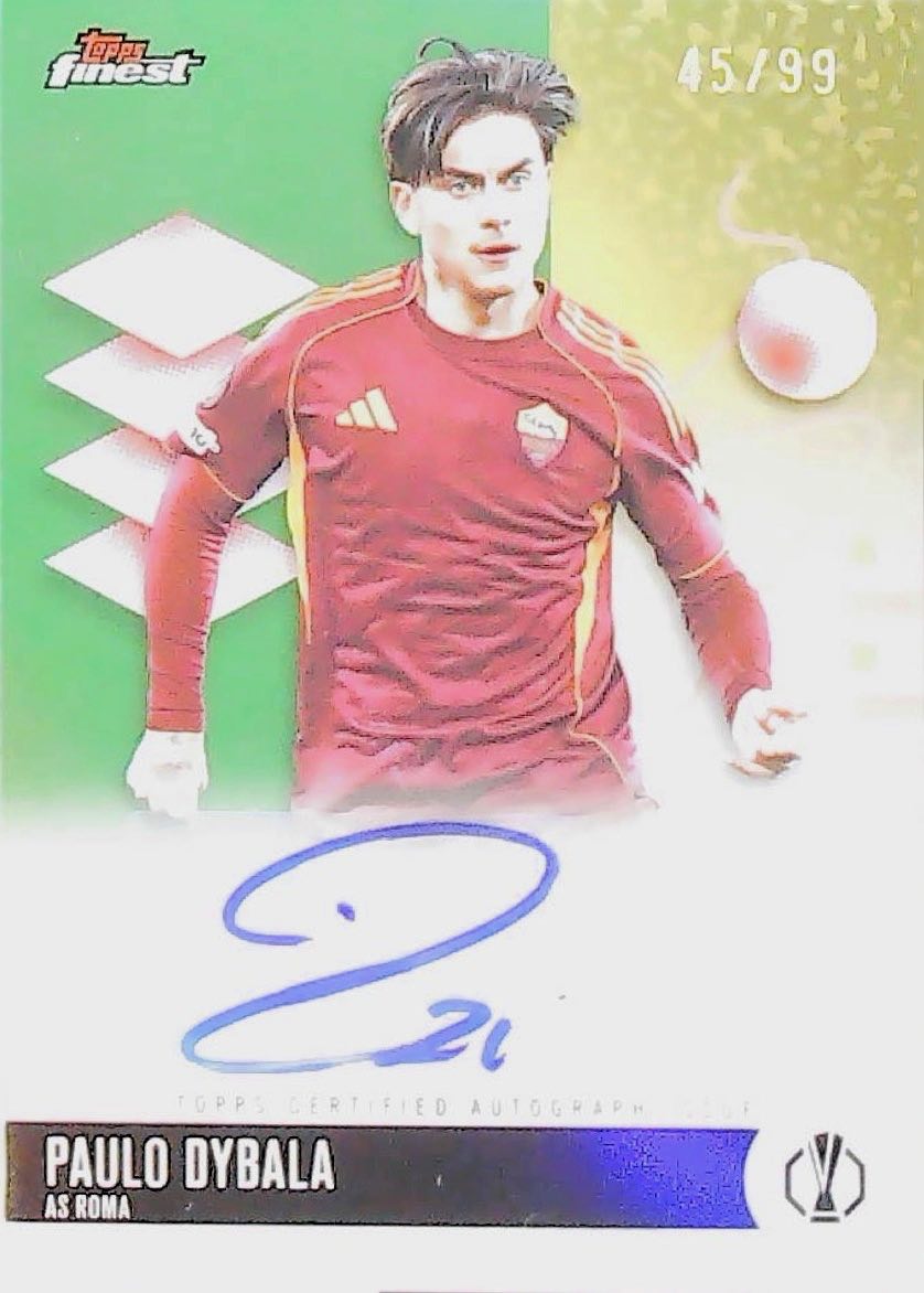 PAULO DYBALA TOPPS FINEST AUTOGRAPH /99 #BA-PD