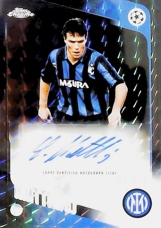 LOTHAR MATTHAUS TOPPS CHROME /10 AUTOGRAPH #CLA-LO