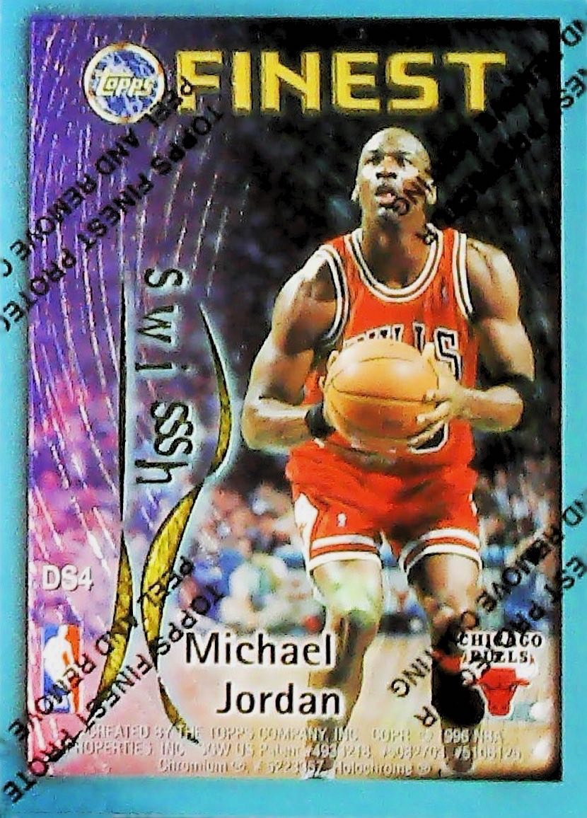 1995 TOPPS FINEST DISH AND SWISH JORDAN,PIPPEN #DS4