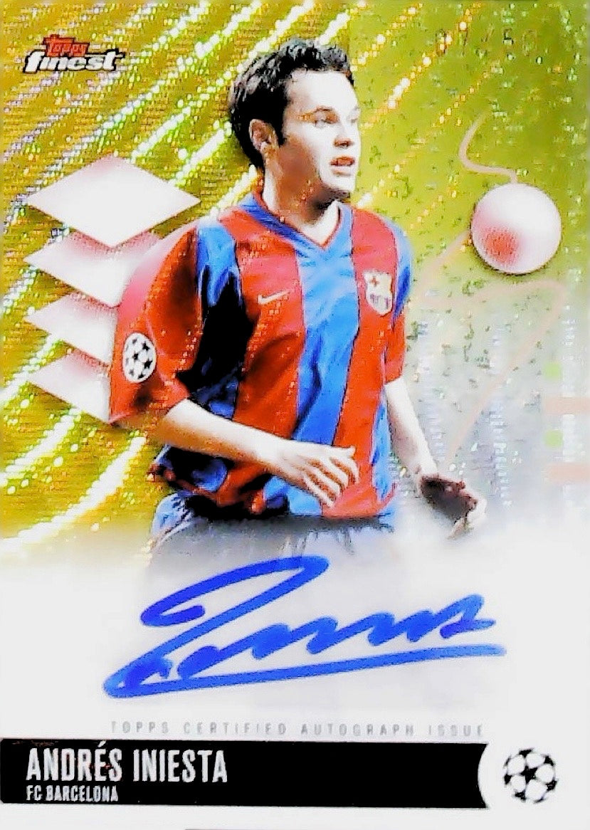 ANDRES INIESTA FINEST AUTOGRAPH /50 #BA-IA