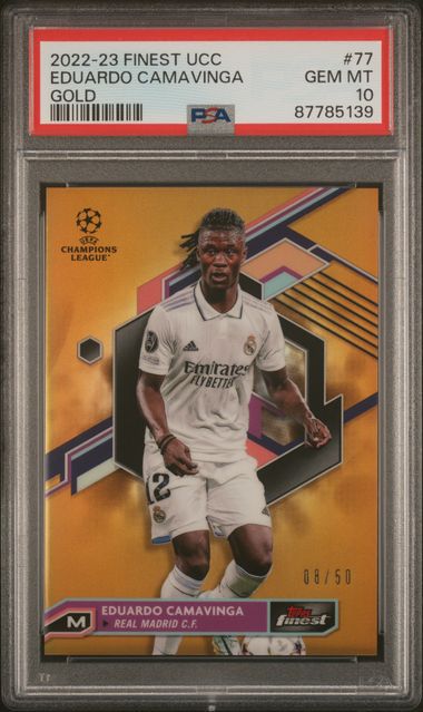 EDUARDO CAMAVINGA FINEST GOLD /50 PSA 10