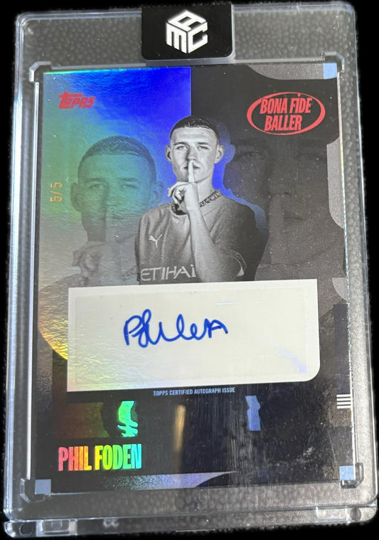 BONA FIDE BALLER PHIL FODEN AUTOGRAPH /5