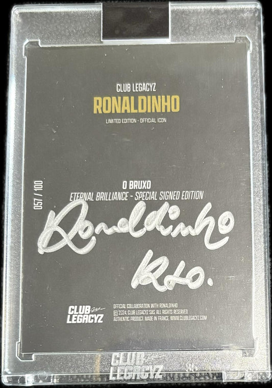 RONALDINHO AUTOGRAFO /100 CLUB LEGACYZ