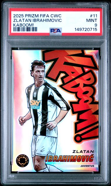 2025 PANINI PRIZM FIFA CLUB WORLD CUP KABOOM! #11 ZLATAN IBRAHIMOVIC