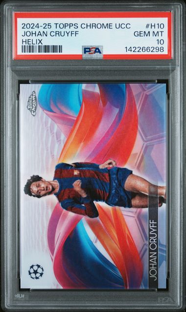 2024-25 TOPPS CHROME UEFA CLUB COMPETITIONS HELIX #H10 JOHAN CRUYFF