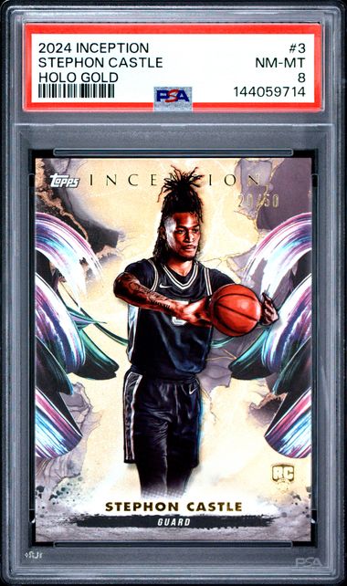 2024 TOPPS INCEPTION #3 STEPHON CASTLE HOLO GOLD