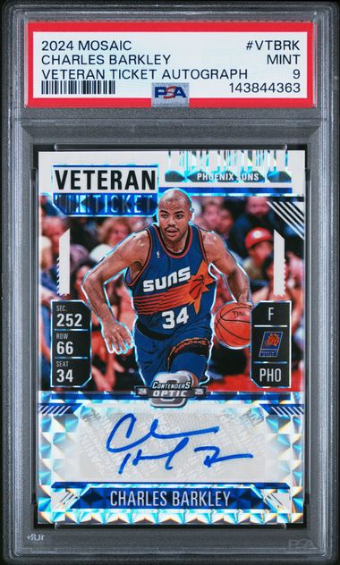 2024 PANINI MOSAIC VETERAN TICKET AUTOGRAPHS #VTBRK CHARLES BARKLEY