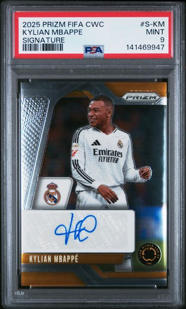 2025 PANINI PRIZM FIFA CLUB WORLD CUP SIGNATURES #S-KM KYLIAN MBAPPE