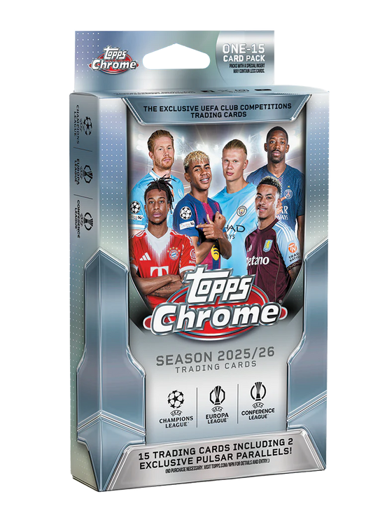 Topps Chrome UEFA Club Competitions 2025-26 - Hanger Box