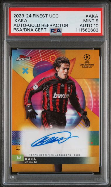 2023-24 TOPPS FINEST UEFA CLUB COMPETITIONS AUTOGRAPHS #AKA KAKA AUTO-GOLD REFRACTOR